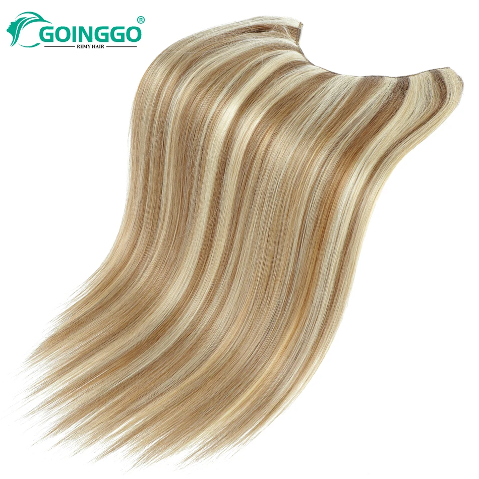 Clip In V-Vorm Hair Extensions Menselijk Haar Één Stuk Met 5 Clips 120G Clips Op Extesnsions Natuurlijk Haar Vol Hoofd 14-28Inch