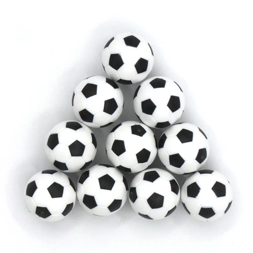 12 Pcs 23mm 블랙 화이트 테이블 축구 공 Foosball 게임 액세서리 HIPS 소재 어린이 성인 테이블 축구