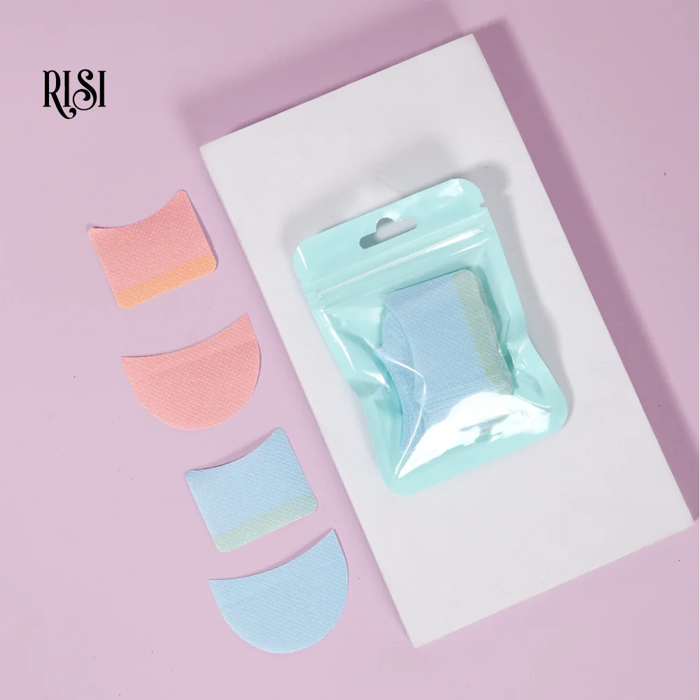 RISI 50 個使い捨てまつげパッチパッドまつげリムーバーパッチパッドを除去するためのまつげエクステンションメイクアップツール