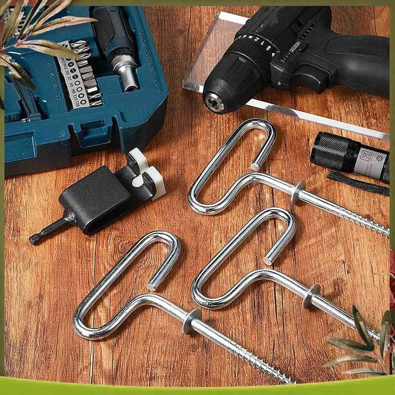 

Reliable-8X Ice Fishing Shelter Anchor Ice Shanty Anchor Outdoor Camping Tent Threaded Tent Peg Winter Steel Ice Tent Accessorie