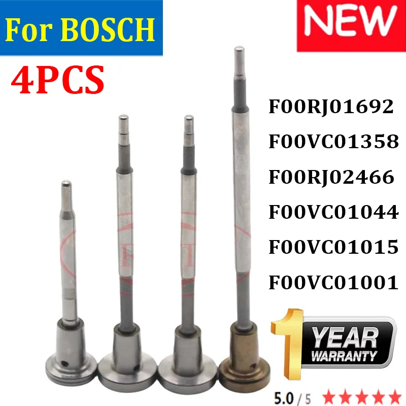 4pcs F00RJ01692 F00VC01015 F00VC01001 For BOSCH F00VC01358 F00RJ02466 F00VC01044 Common Rail Diesel injector Control Valve