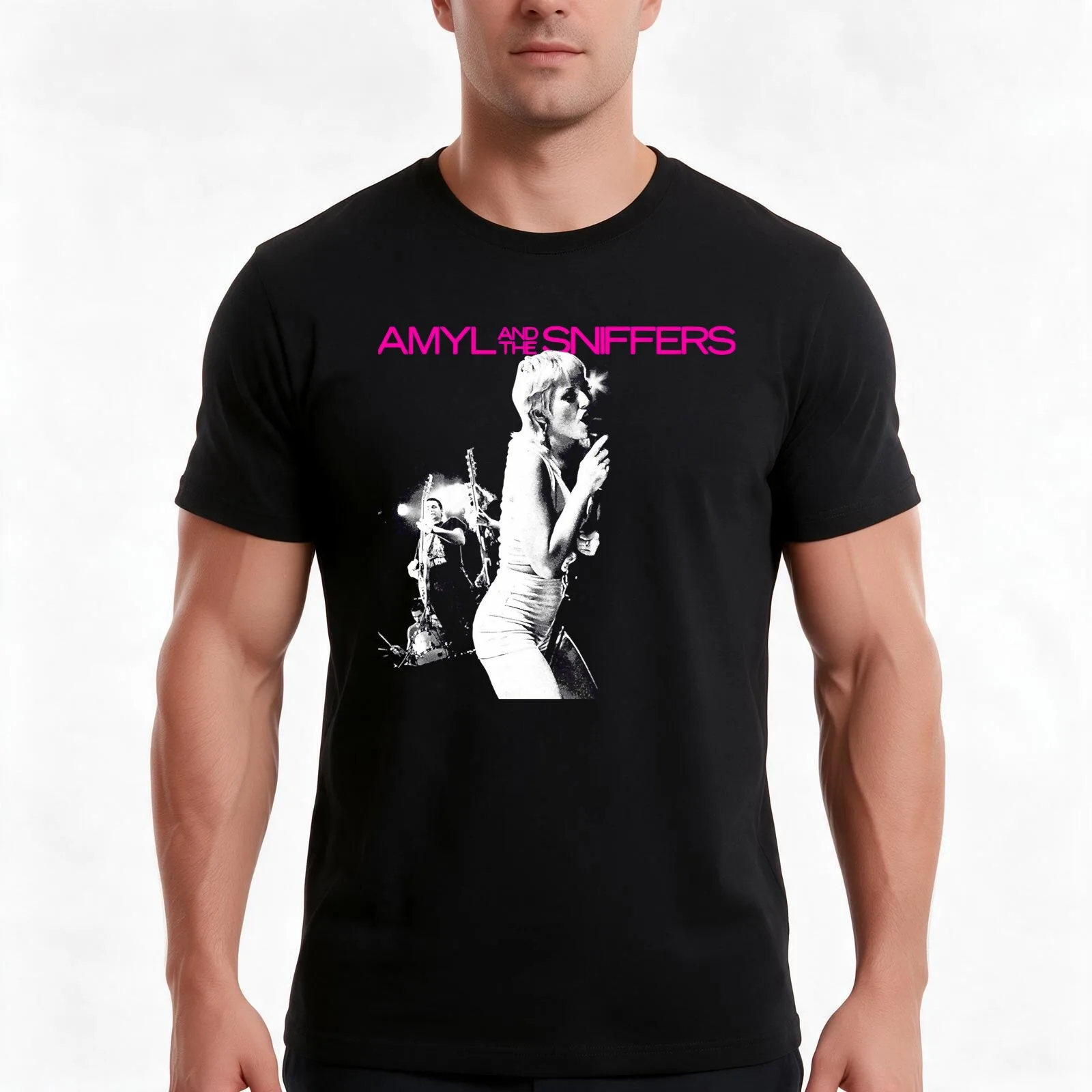 Amyl and The Sniffer.s T-Shirt Summer Casual Cotton Tee Oversized Streetwear Tops Vintage Graphic Print Unisex Men Women