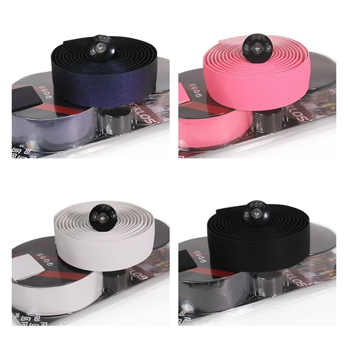 Imagen 2 del producto BUCKLOS cintas para manillar de bicicleta silicona + EVA cintas ergonómicas para barra de bicicleta de carretera cinta antideslizante a prueba de golpes para manillar piezas de ciclismo