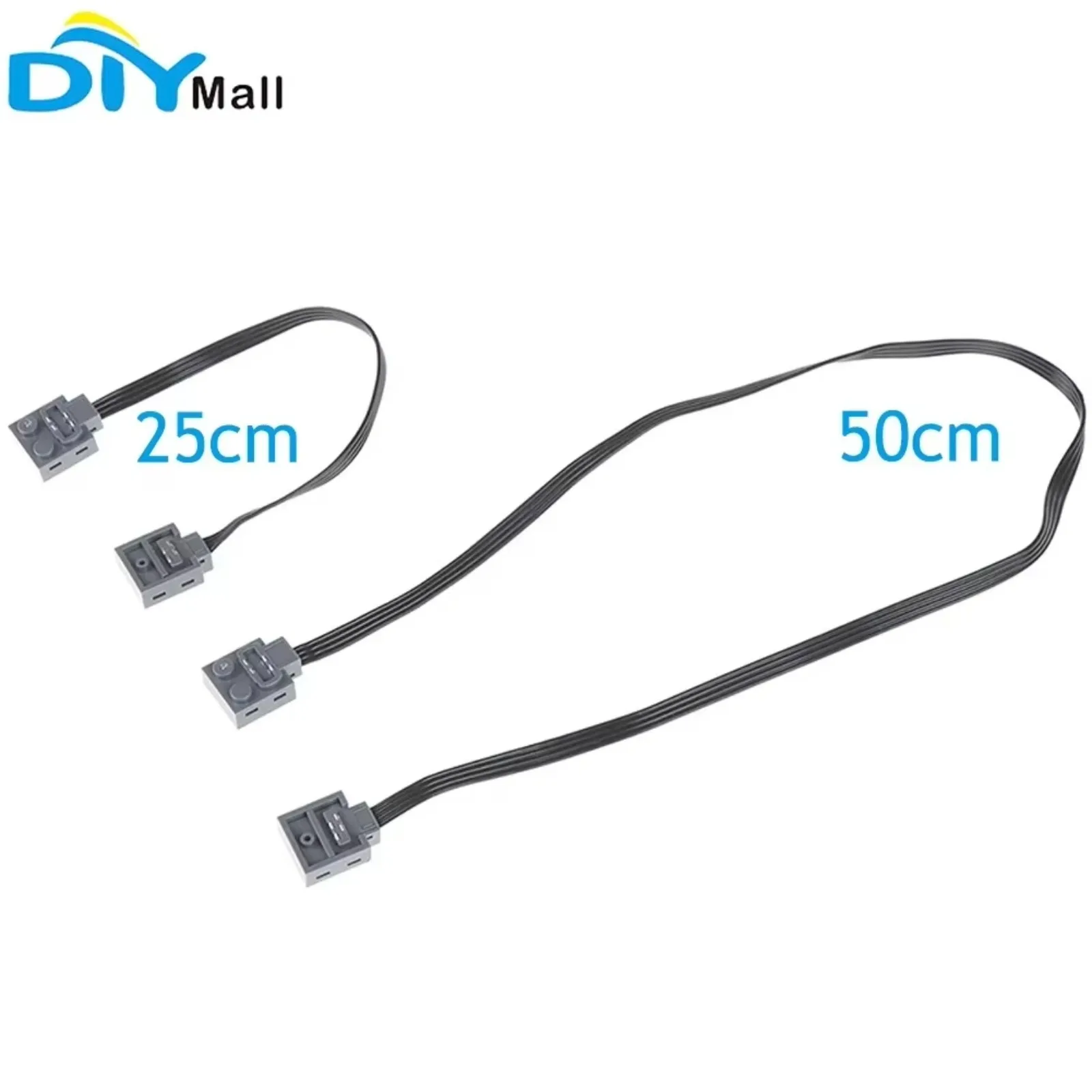 5PCS Power Function Extension Cable for MOC Servo Motor IR Remote Control Receiver Battery Box Creator Compatible with legoeds