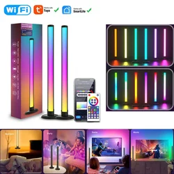 USB Tuya Wifi RGBIC LED muzyka rytmiczna atmosfera Pickup lampa PC Desktop dekoracja sypialni Nignt światła pilot aplikacji dla Alexa GoogleHome