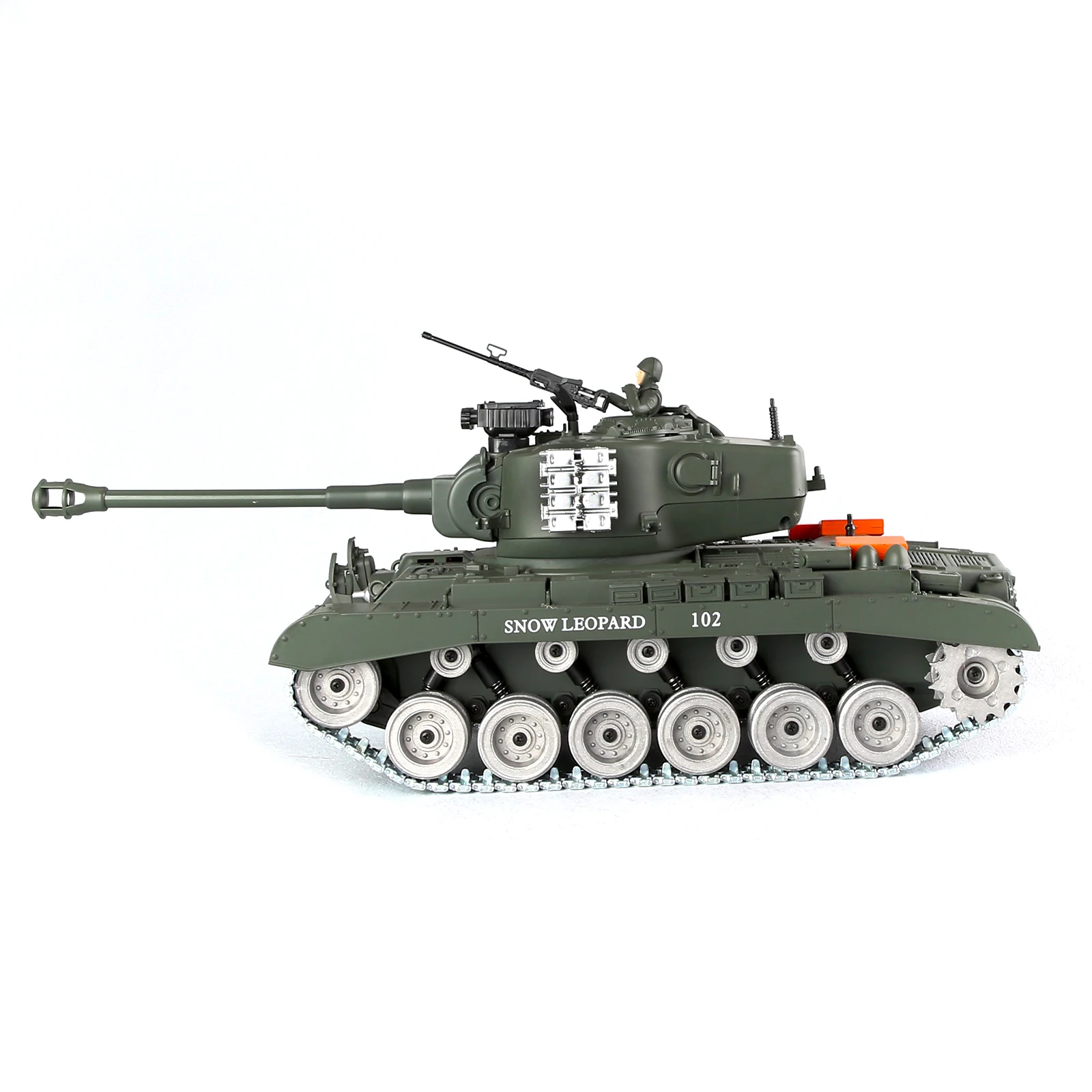 WW2 Army RC Tank Toy para Adultos, M26 Pershing Tank Car, 814 Pro Toy, Controle Remoto, Grande Presente Militar para Meninos, Idade 14 +, Escala 1:18