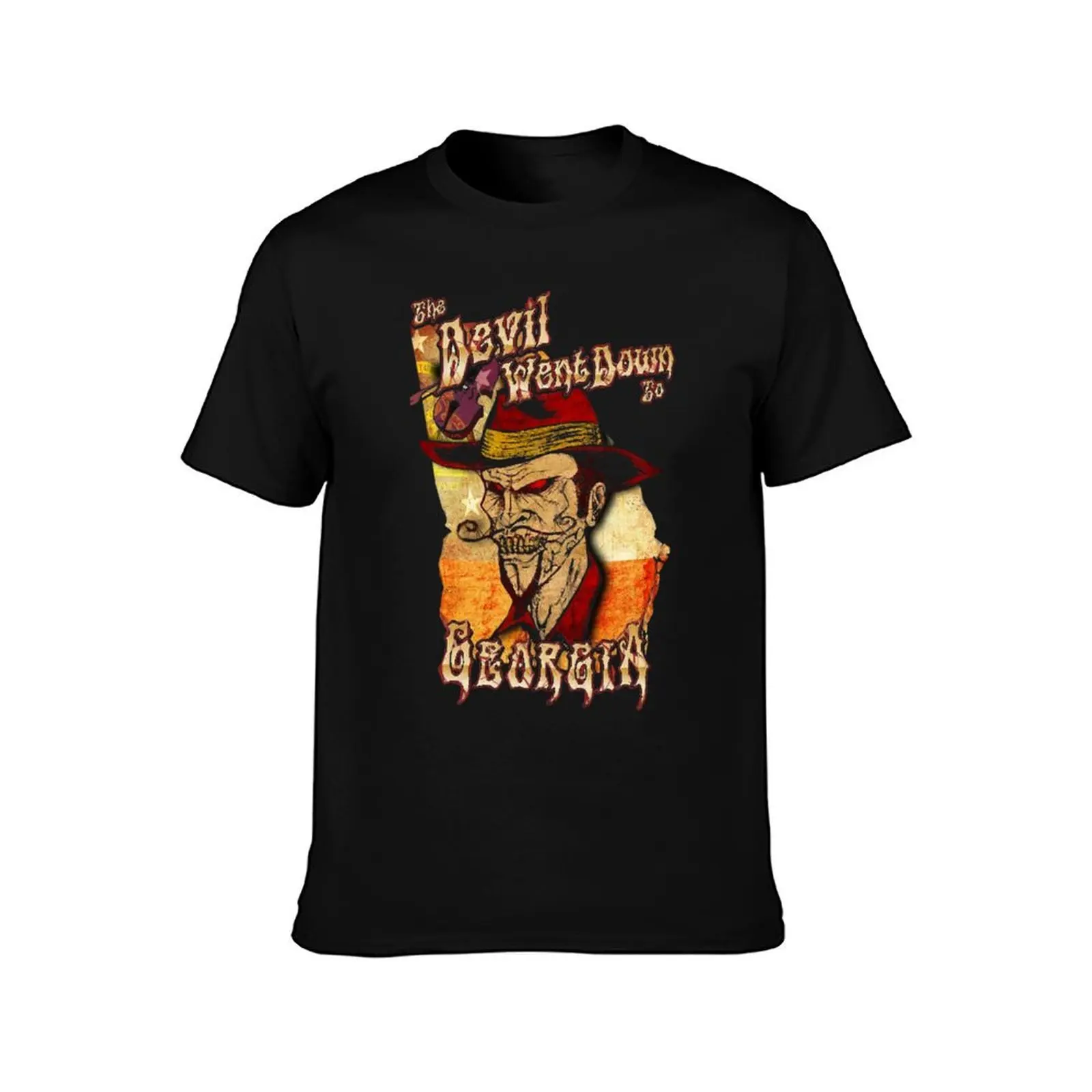 Devil Went Down To Georgia T-Shirt Breathable Mesh Panel T-Shirt