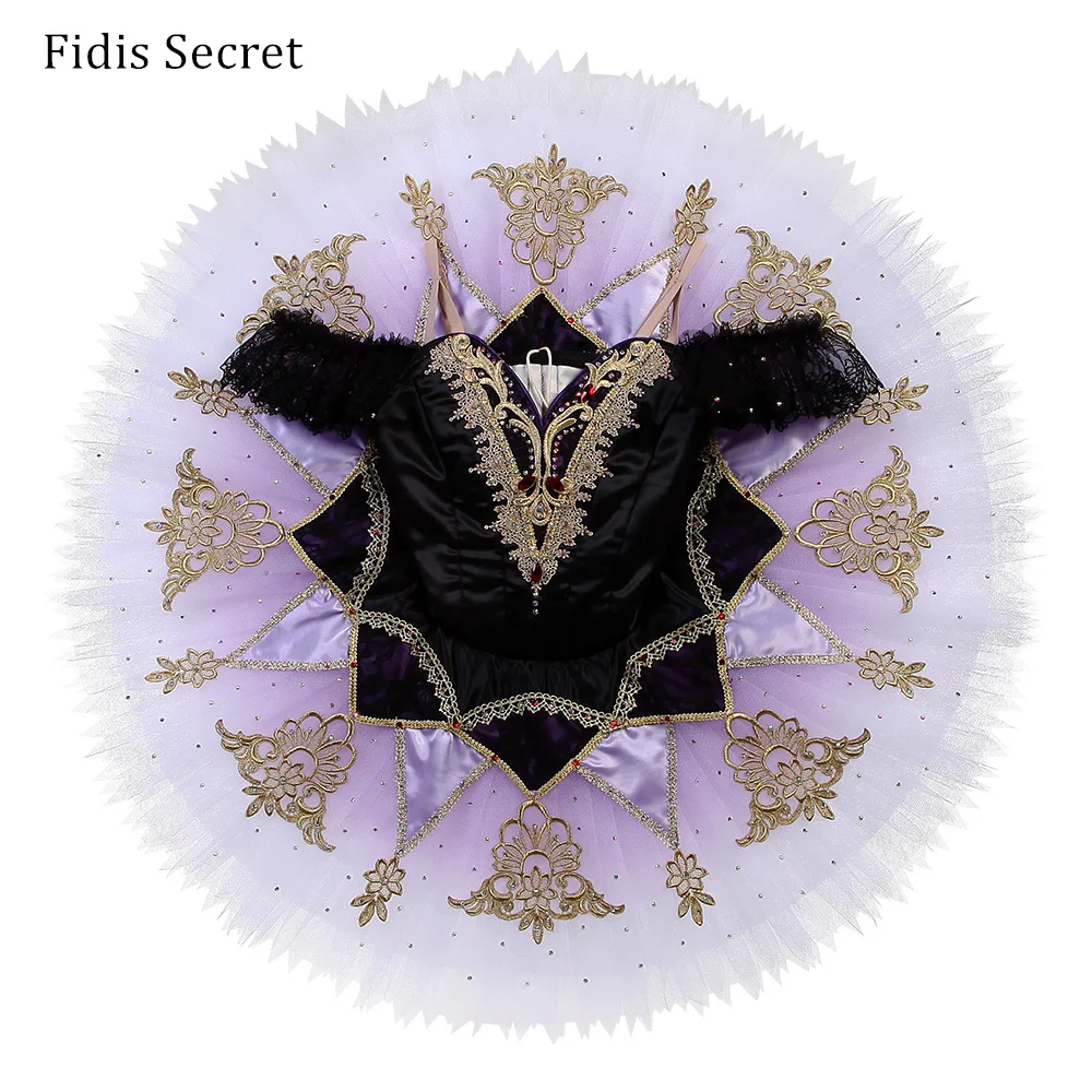 

High-end Ombre Purple Professional Pancake Ballet Tutus for Women/Girls Ballerina Stage Competition/Performance Dance Costumes