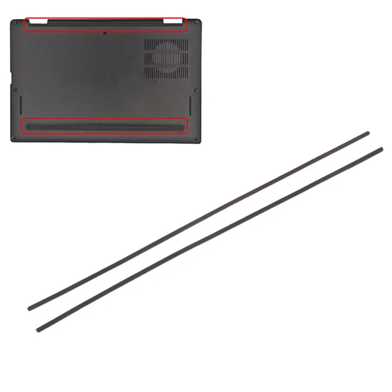 2Pcs Universal Laptop Rubber Strip For DELL Latitude 7310 DIY Bottom Case Foot Pad Non-Slip Shell Pad Replacement