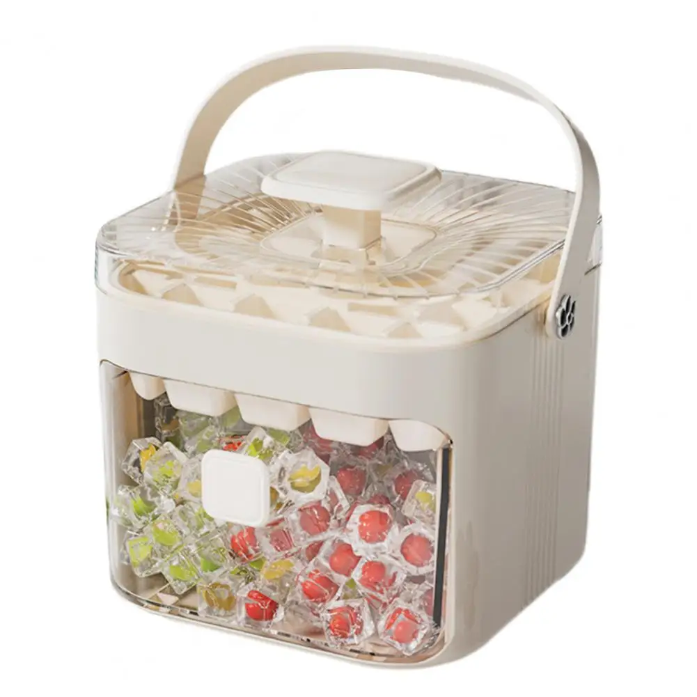 

48 Grid Ice Cube Mold Layered Ice Cube Tray 48 Grids Ice Cube Mold Reusable Refrigerator Maker with Drawer Design for Whiskey