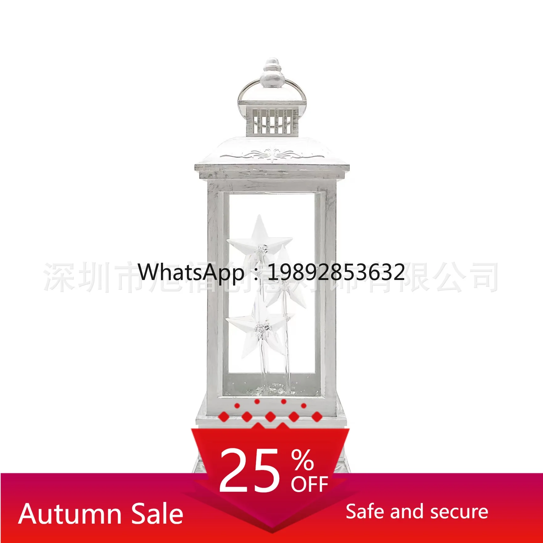 

LYY Crafts Christmas Water Ball Desktop Ornament Snowy Wind Lantern Glowing Music Box Cross-Border Hot-Selling Gift