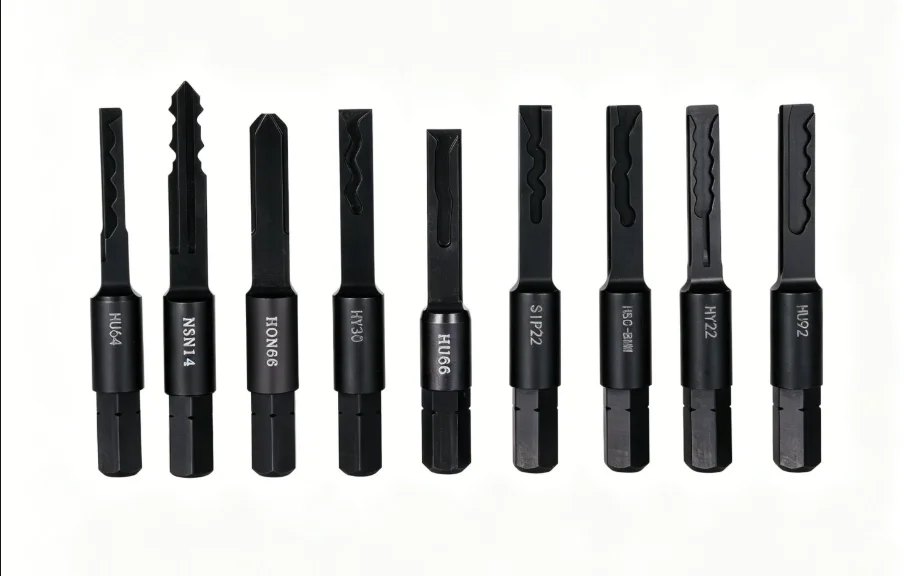 2026 Improved Types HON66 HU64 HU66 HU92 HU100R HY22 HY30 NSN14 SIP22 Strong Force Power Key Master Key for Lock Opening 9PCS