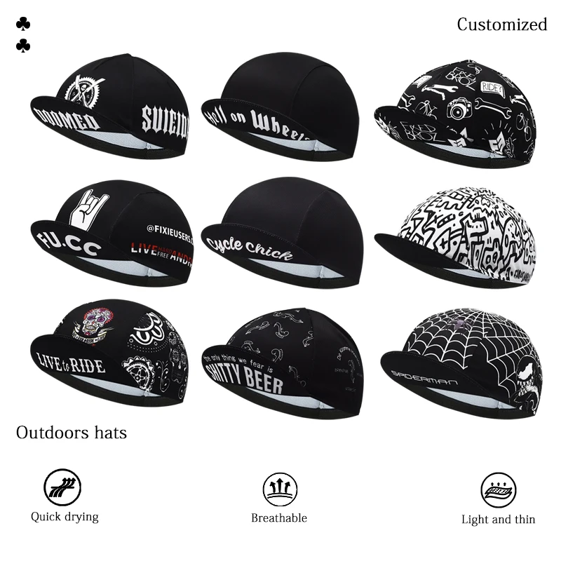 Sunscreen Sports Bicycle Caps Breathable Cycling Hats Outdoor Bike Cap Customized