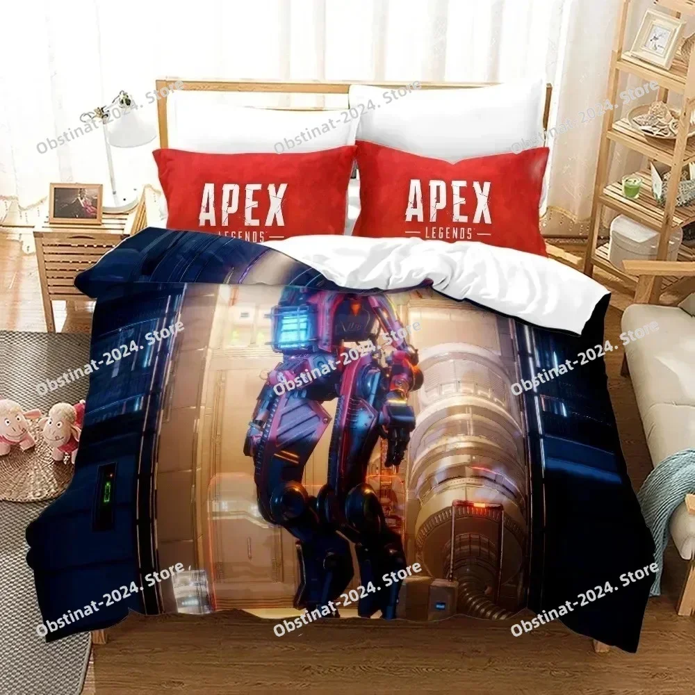 2025 3D APEX Legends Bedding Set Printed single Comforter Quilt Bed Cover Duvet Cover Pillow Case 3 Pieces Sets Kids Adult Size