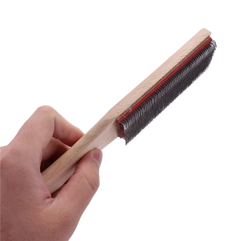 

ABBN-File Card Brush Steel Card File Brush Cleaner Remove Chip Metal Bits Cleaning 8.26 Inch Length, 10 Pieces