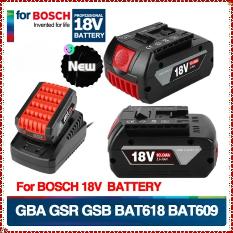 

18V 4A-6A-8A-10A Li-Ion Rechargeable Battery 18650 FOR BOSCH Backup Power Tool GSR BAT618BAT610