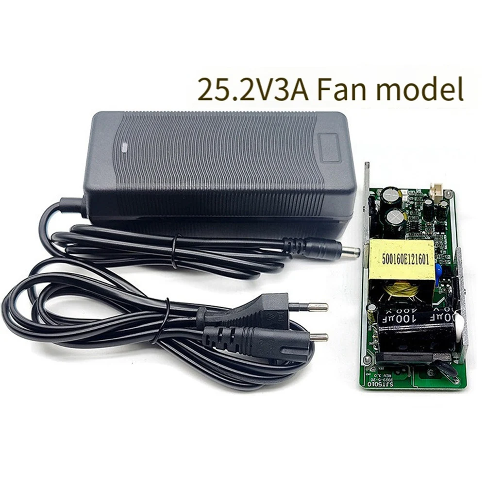 ABRI_25.2V3A Lithium Ebike Battery Charger with Overcharge Protection for 6S 18650 Battery Pack Battery Charger EU Plug DC