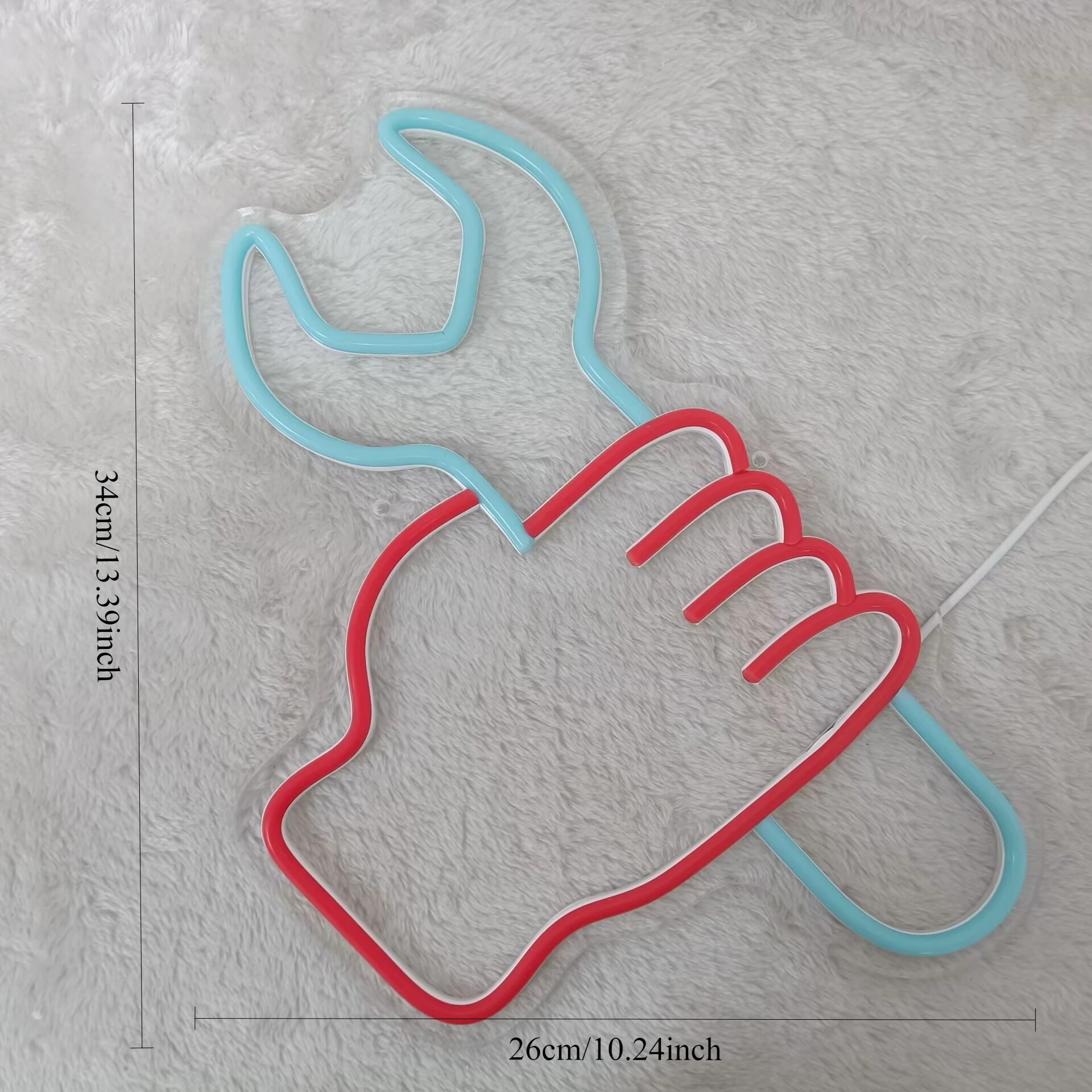 اليد وجع النيون تسجيل USB عكس الضوء LED ضوء النيون تسجيل جدار الفن الديكور ل غرفة نوم غرفة معيشة بار هدايا الحفلات #2