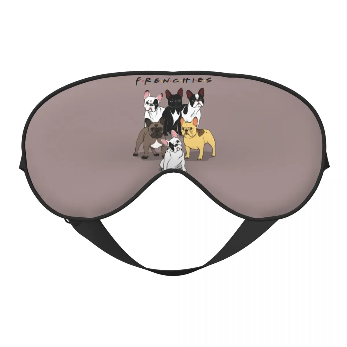 

Funny Frenchies French Bulldog Soft Eye Masks Sleep Blindfolds Dog Animal Lunch Break Men Women Eyepatch Nap Health Eye Cover