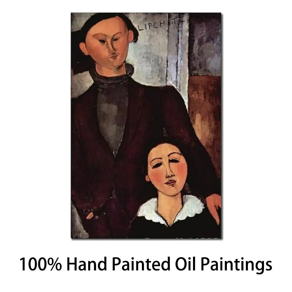 

Portrait Paintings Portrait of Jacques and Berthe Lipchitz Amedeo Modigliani Canvas Reproduction High Quality Hand Painted