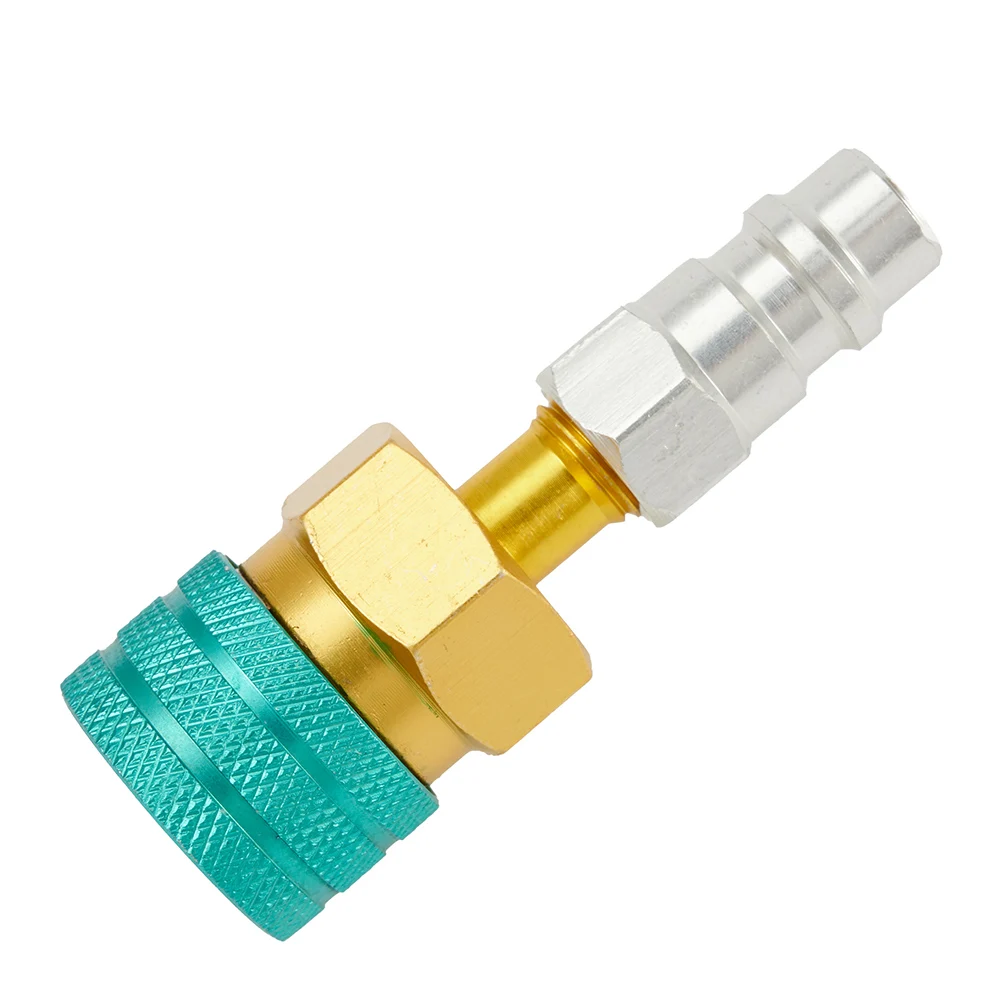 R1234YF To R134A Low Side Quick Coupler Connector Brass Adapters Fitting For Car Air Conditioner Refrigerant Replacement Parts