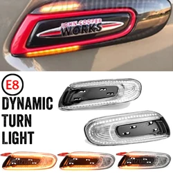BMW 미니 쿠퍼 F55 F56 F57 2014-2017 용 LED 다이나믹 사이드 마커 회전 신호 표시기 리피터 라이트 순차 깜박임 램프