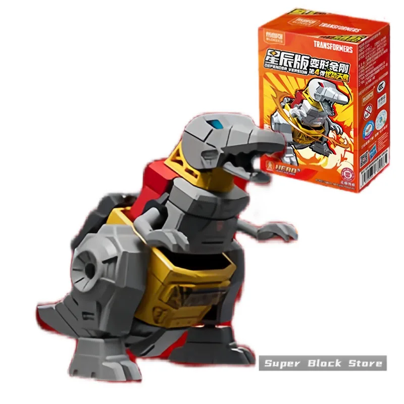 BLOKEES Defenoer Version 4th Transformers Building Block Man Assembly Toys Grimlock Rodimus Prime Megatron Model Collecting Gift image 3