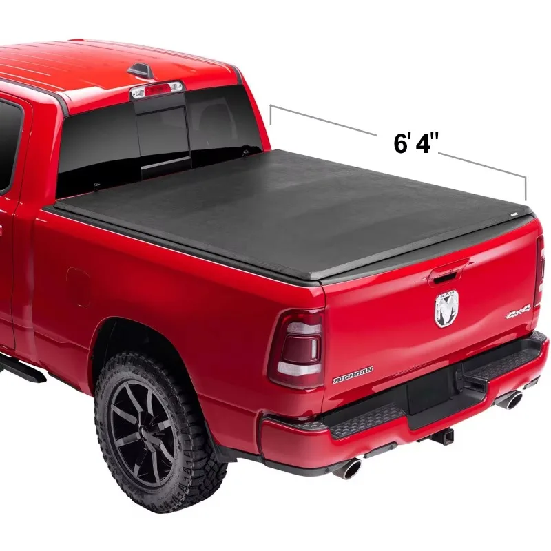 Factory Outlet Best Quality Soft Tri-Folding Tonneau Cover Trunk Bed Cover for Dodge Ram Dakota