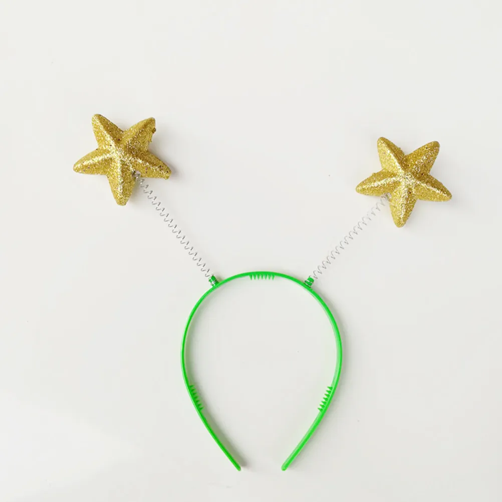 12Pcs Sparkly Kids Hair Hoops Ball Heart Star Headbands Creative Party Headdress Christmas Birthday Festive Hair Accessories