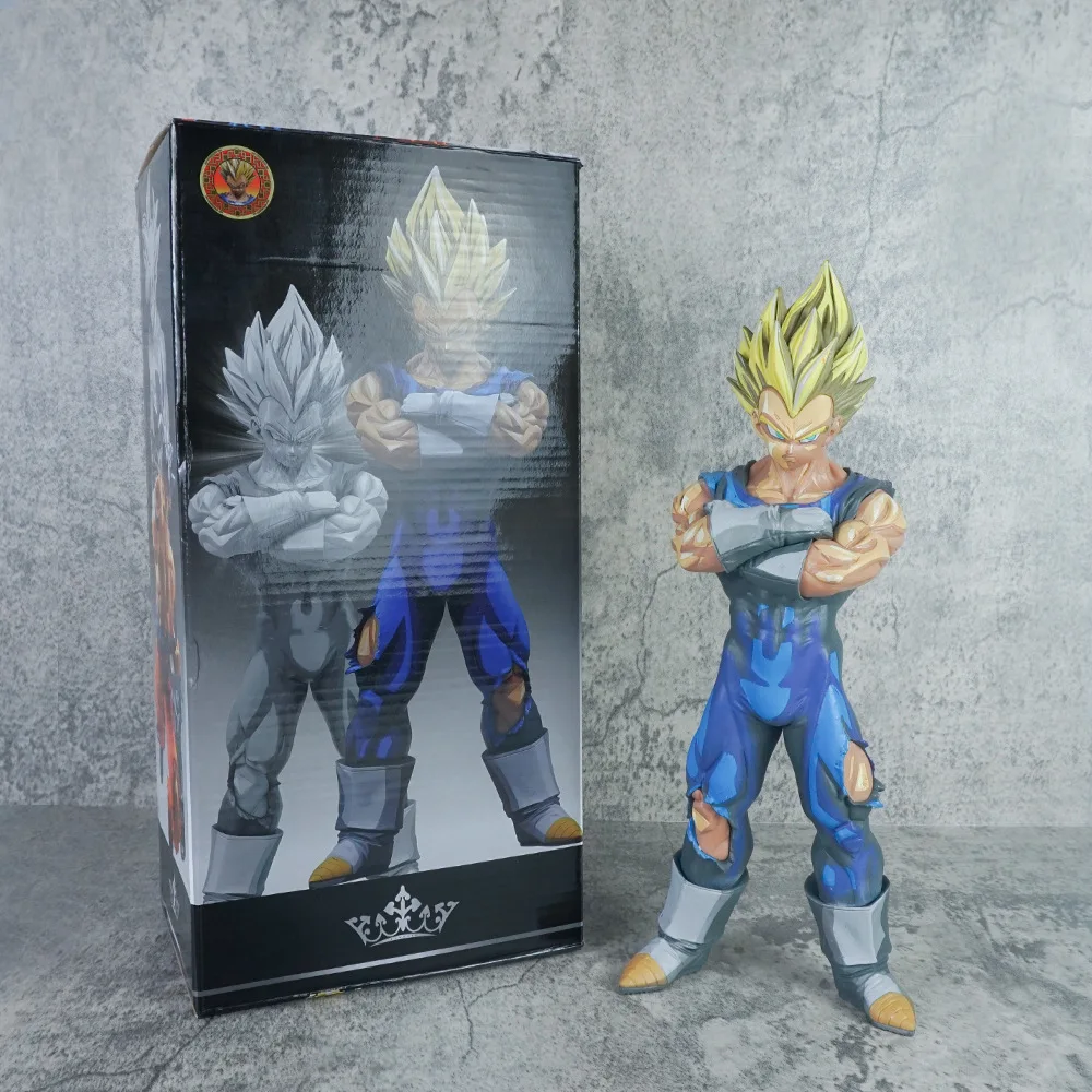 Dragon Ball Z Majin Vegeta Figuras Anime DBZ Super Saiyan Action Figure Toys 30cm Collection Model Gift for Children Ornaments