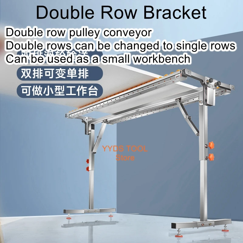 Single and double rows of stainless steel fluent strip support open plate open material sealing auxiliary support frame