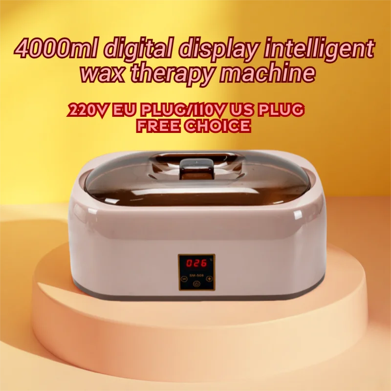 4000 mL Digitale Anzeige Paraffin-Wachs-Therapiegerät Mit Schnellheizender Wachsschmelze für Tiefenwirksame Hautbefeuchtung von Händen und Füßen