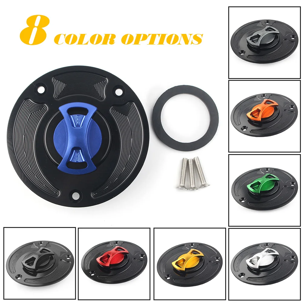 Motorcycle Fuel Gas Tank Cap Cover For Suzuki GSXR 600 750 1000 SV650S SV1000 2004-2013 GSXR1300 Hayabusa 2008-2013