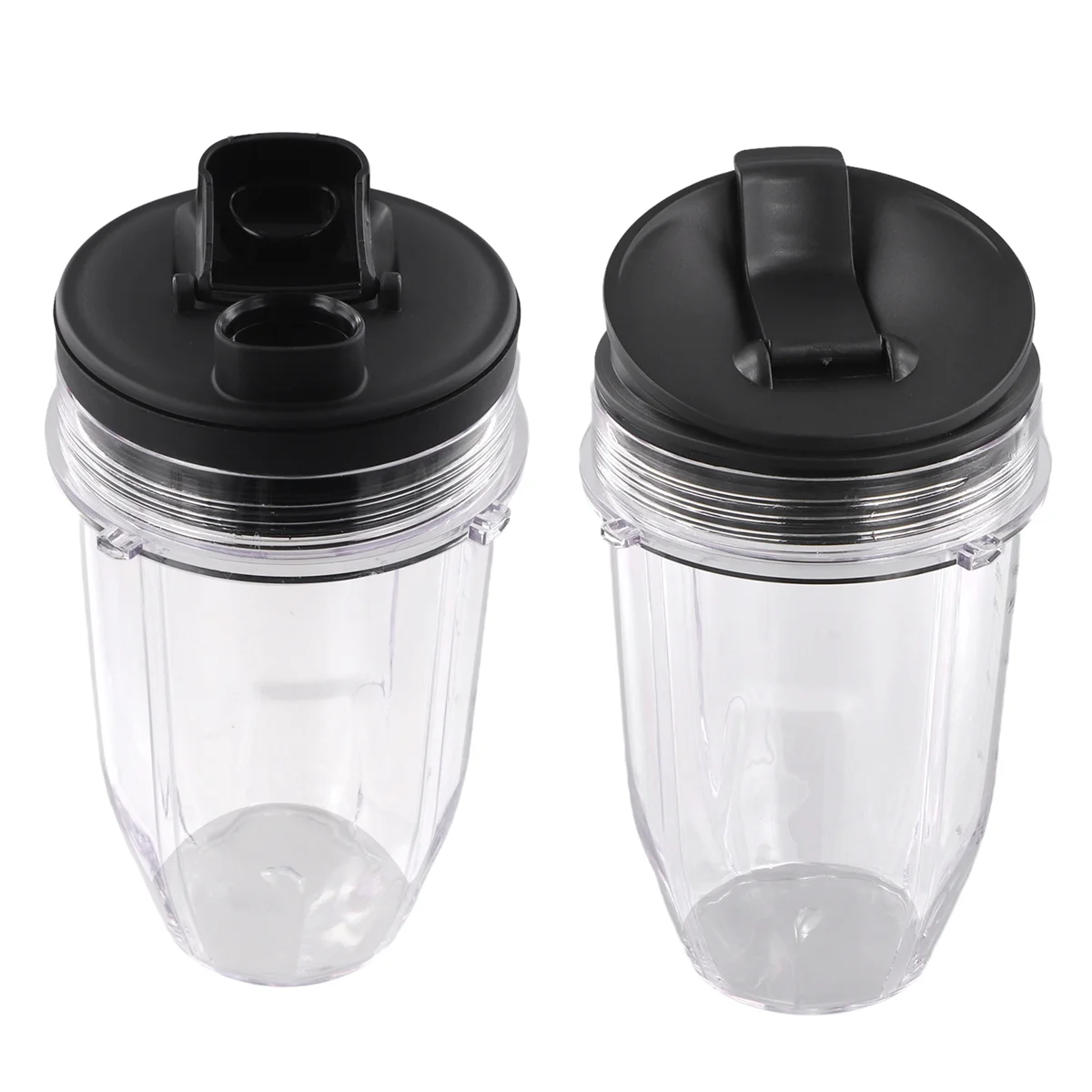 Для чашки Nutri Ninja на 18 унций с 2 уплотнительными крышками, подходит для блендера серии соковыжималок NINJA мощностью 900/1000 Вт (2 упаковки) - LITE
