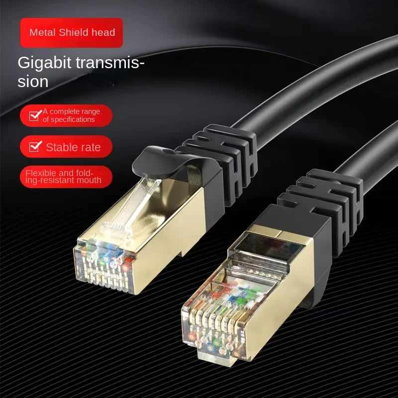 Kabel Ethernet Cat6 Gigabit High Speed 1000Mbps Kabel internetowy RJ45 Ekranowany przewód sieciowy LAN do PC PS5 PS4 PS3 Laptop IPTV