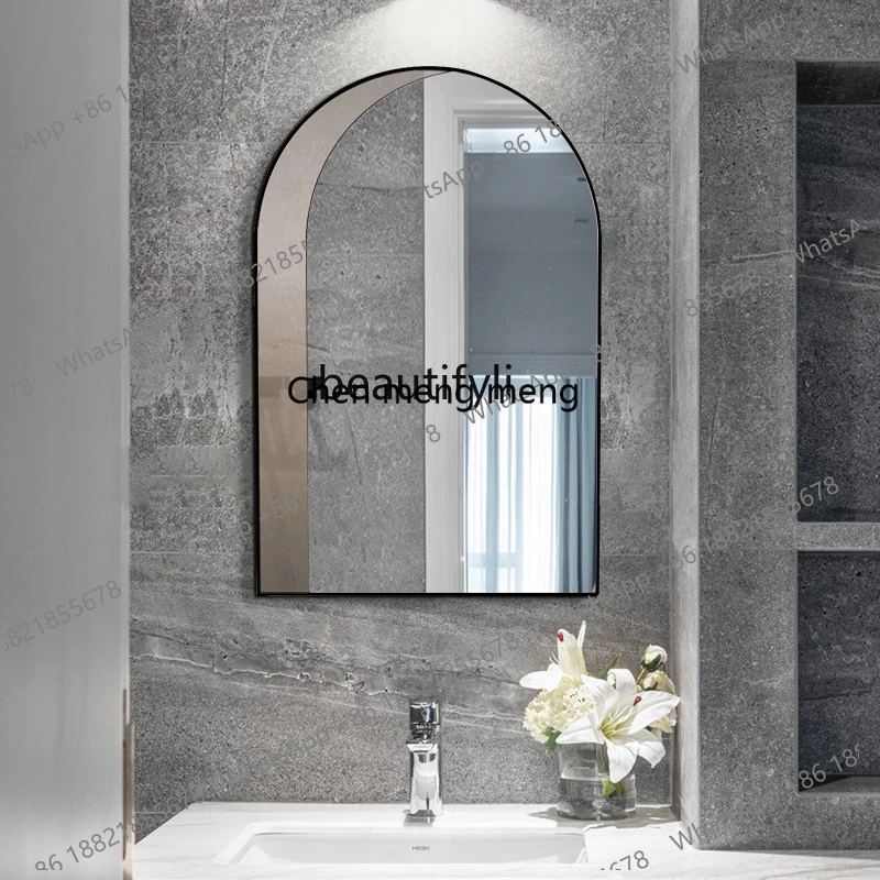 Hot sales Nordic bathroom makeup mirror wall-mounted simple decoration light luxury clothing bathroom mirror