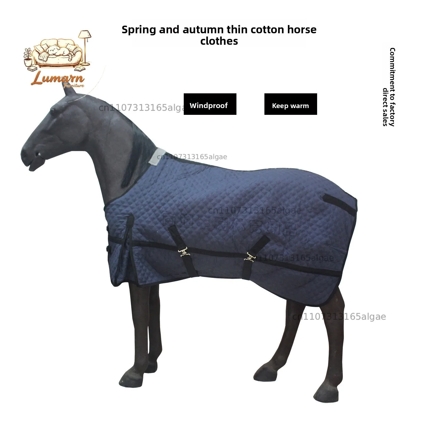 Spring and Autumn Thin Cotton Horse Clothes Windproof and Warm Horse Clothes Pony Clothes Breathable Autumn and W