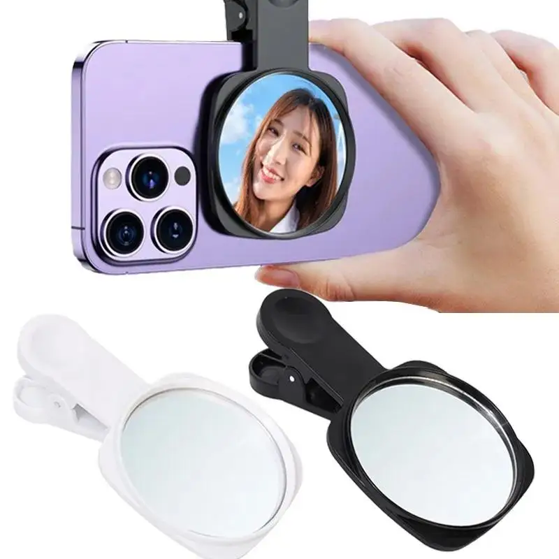 Cell Phone Camera Mirror Reflection Shooting Clip Universal Phone Reflection Clip Selfie Mirror HD Lens Selfie Reflector Mirror