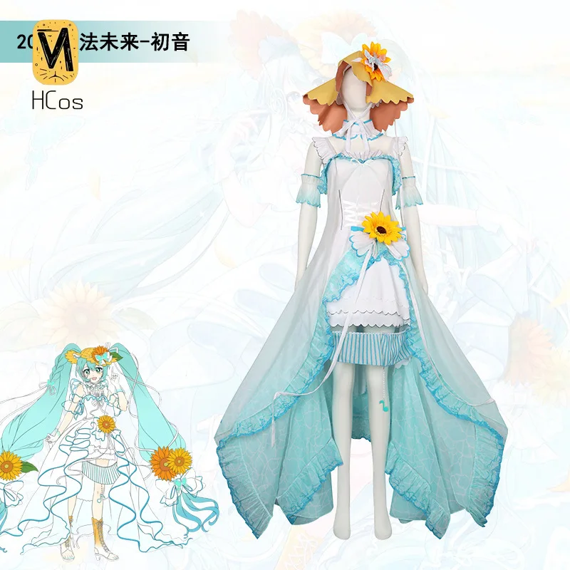 Costume de cosplay fait main : Project SEKAI Miku Magical Mirai 2026, robe longue, tenue de scène anime HCOS