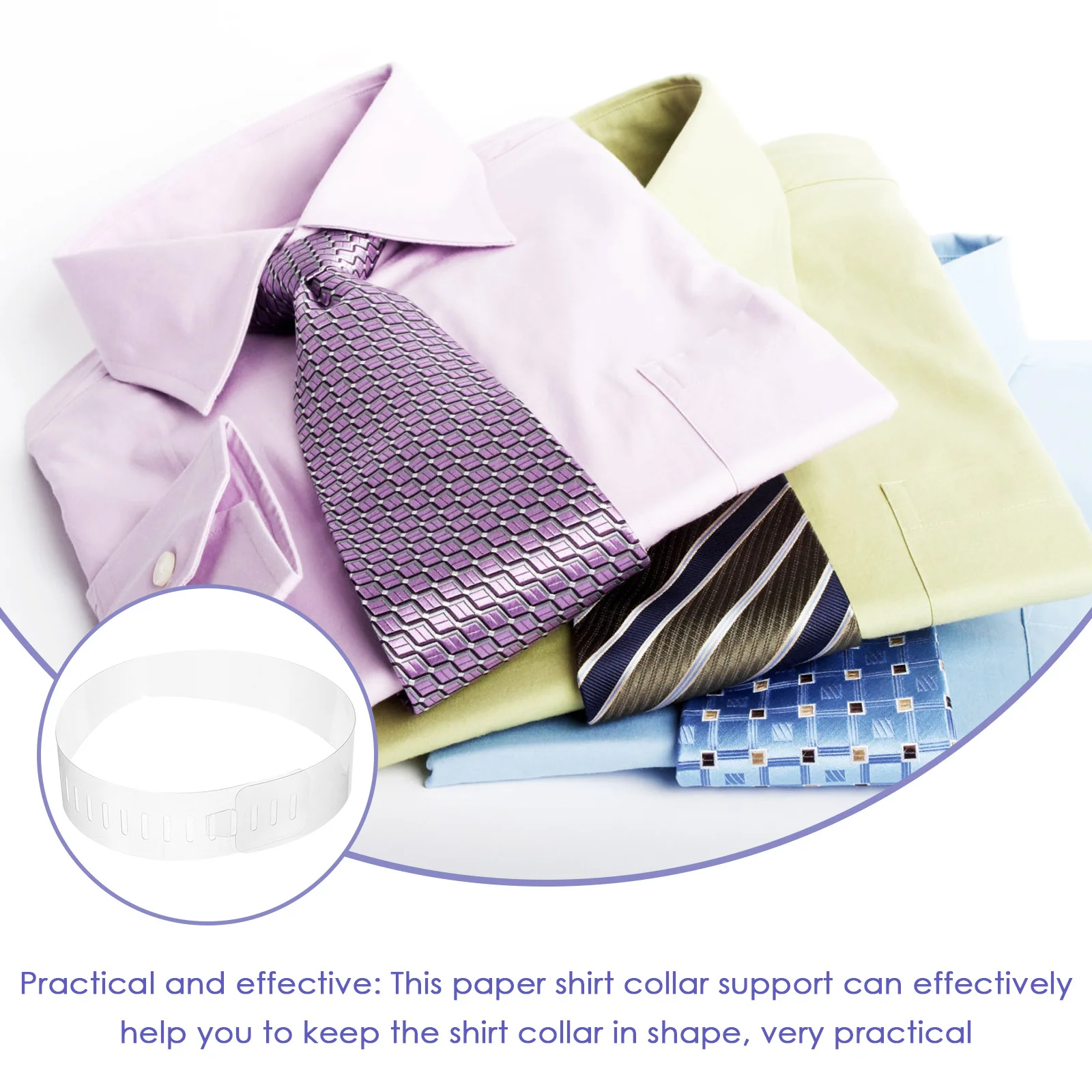 

100Pcs Plastic Shirt Collar Stay Support Stiffener for Men Dress Shirts Adjustable Collar Stays Inserts