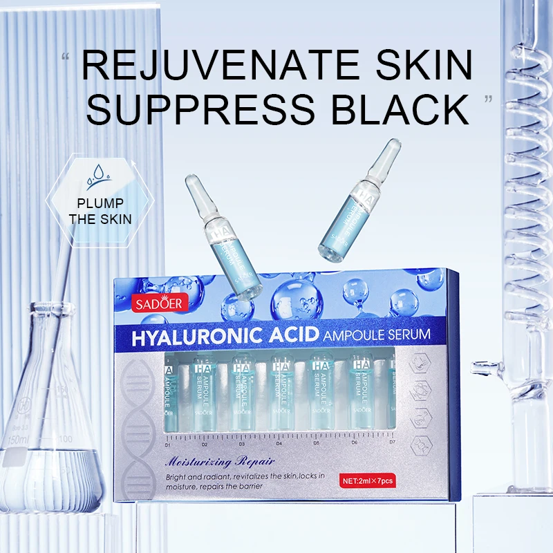 Hyaluronic Acid Ampoule Essence Intense Hydration, Deep Moisturizing, Anti-Wrinkle & Fine Line Reduction, Nourishing Skin Care