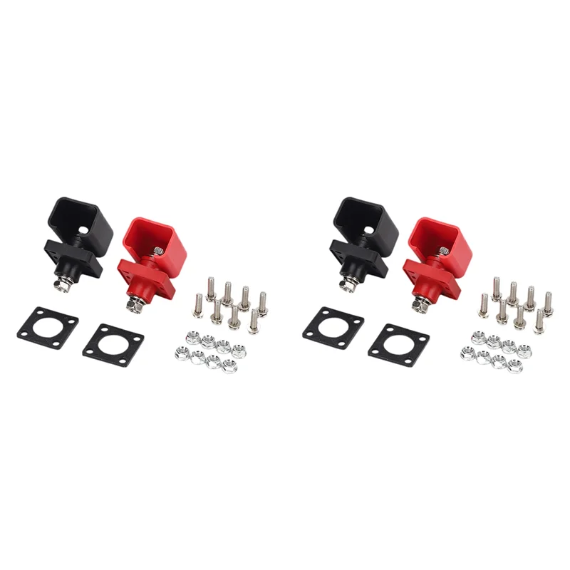 

PORK-4Pcs 200A Energy Storage Lithium Battery Terminal High Current Lithium Battery Copper Terminal Connector