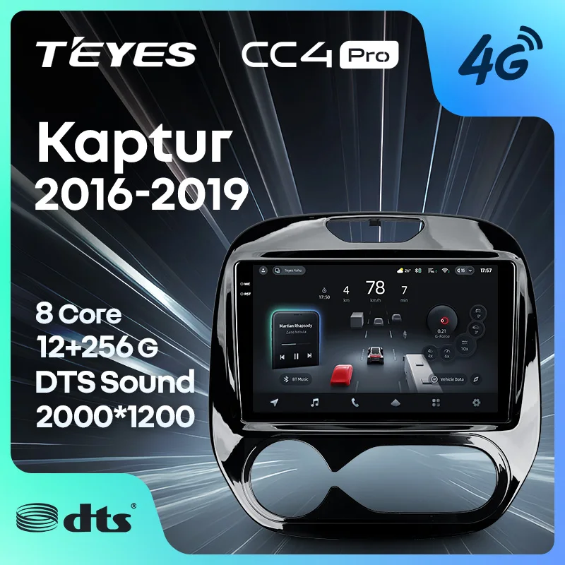 

TEYES CC4 PRO For Renault Captur Kaptur 2016 - 2019 CarPlay Auto 2DIN Autoradio Radio Multimedia Stereo