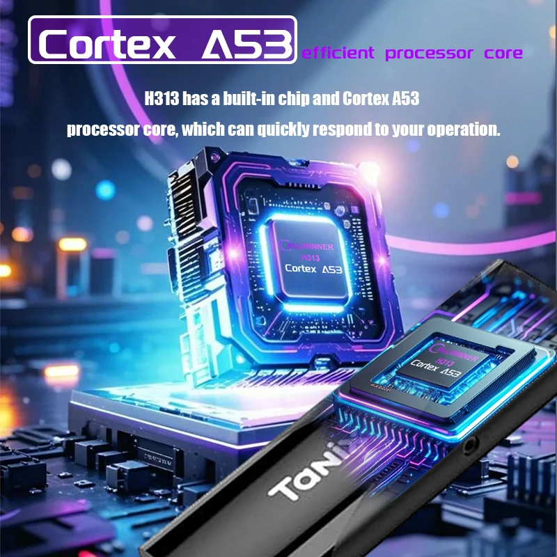 الأصلي TANIX TX8 عصا التلفاز الذكية أندرويد 10 TV Box Allwinner H313 2GB 16GB 2.4G WIFI 4K MINI TV Dongle