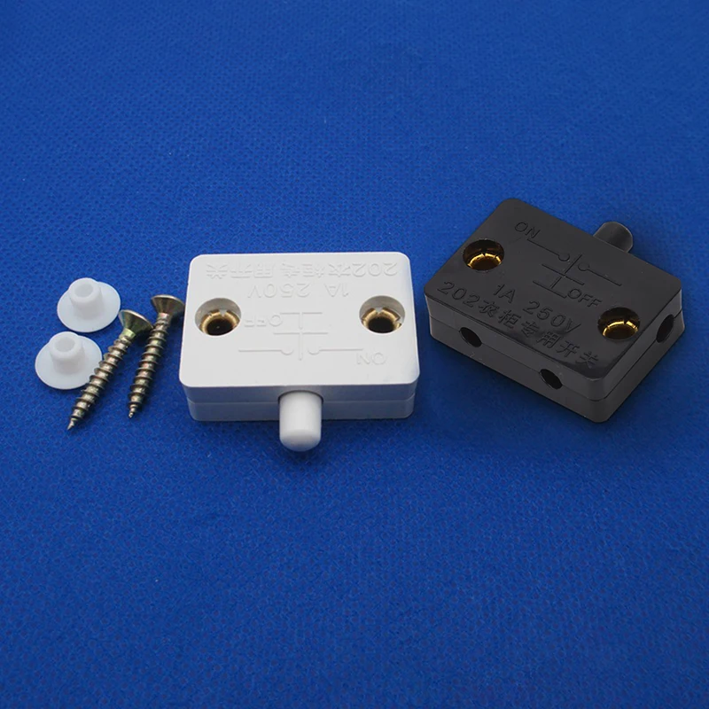1PC Closet Cabinet Light  Automatic Reset Switch Home Cabinet Door Control Switch