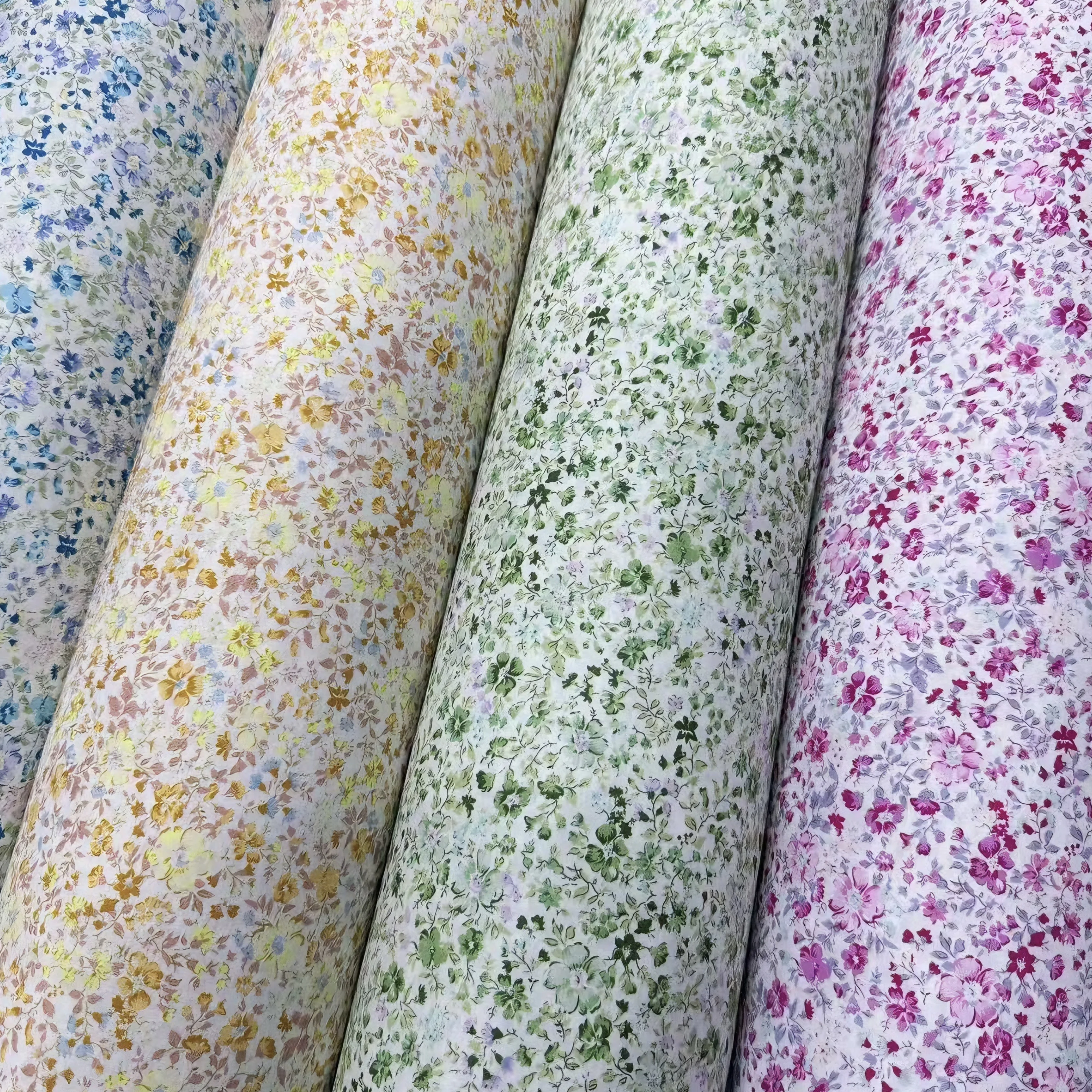Vintage Mini Floral Printed 100% Cotton Fabric DIY Sewing Material For Ladies Dress Blouse Cover Curtain Handmade Home Craft