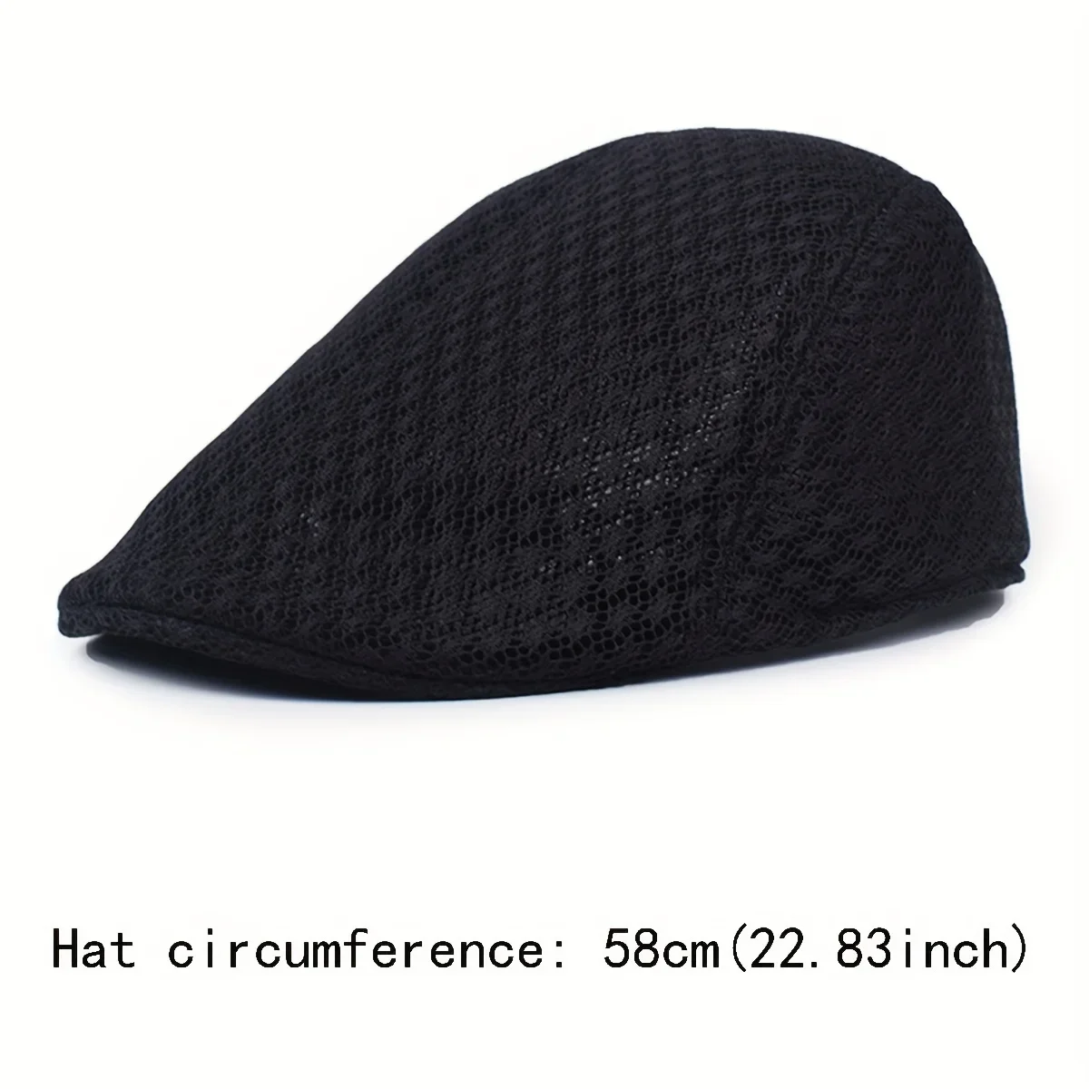 Unisex Mesh Berets Flat Cap Breathable Summer Hat Adjustable Newsboy Beret Ivy Cap 9 Colors