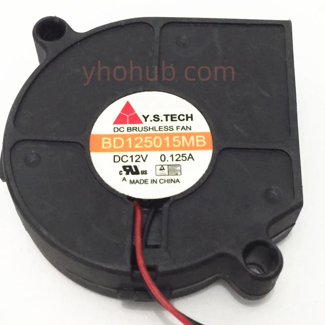 

Y.S TECH BD125015MB DC 12V 0.125A 50x50x15mm 2-Wire Server Blower Fan