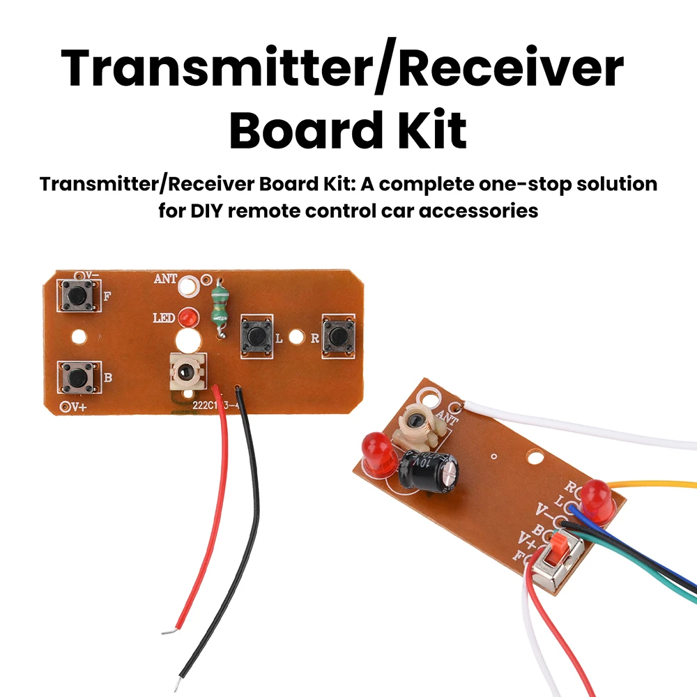 27MHz 4CH Remote Control Transmitter Receiver Board 3V-6V 2A 4 Direction Steering DIY RC Toy Car Module Kit image 4