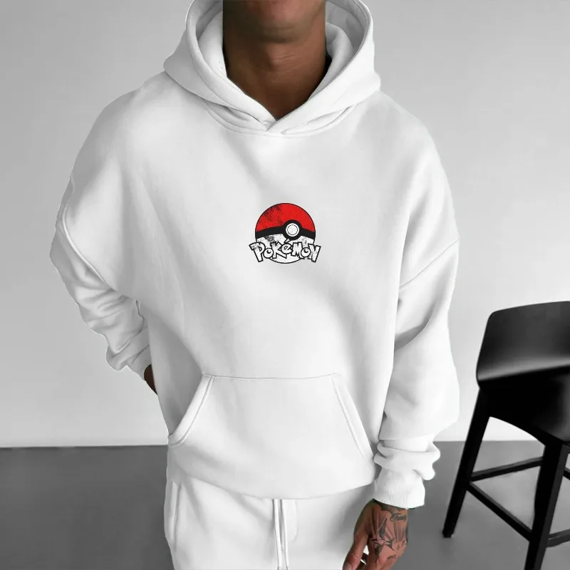 Hoodie Cetak Anime Charizard Pokémon Atasan Sweter Tren Kasual Ukuran Besar Harajuku Y2K Baru Musim Gugur/Musim Dingin Pria dan Wanita